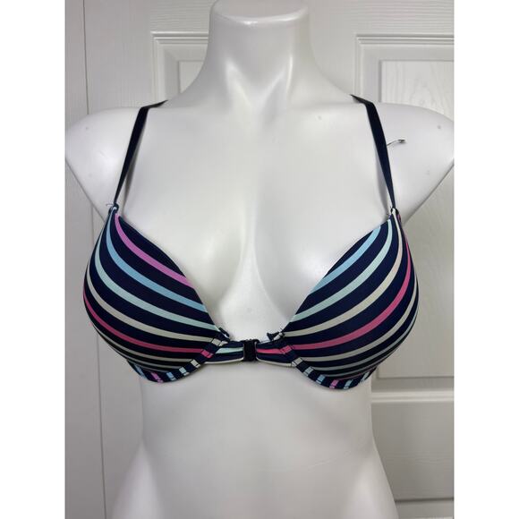 Joe Boxer Multicolor Striped Push Up Bra 36 B - Picture 3 of 6